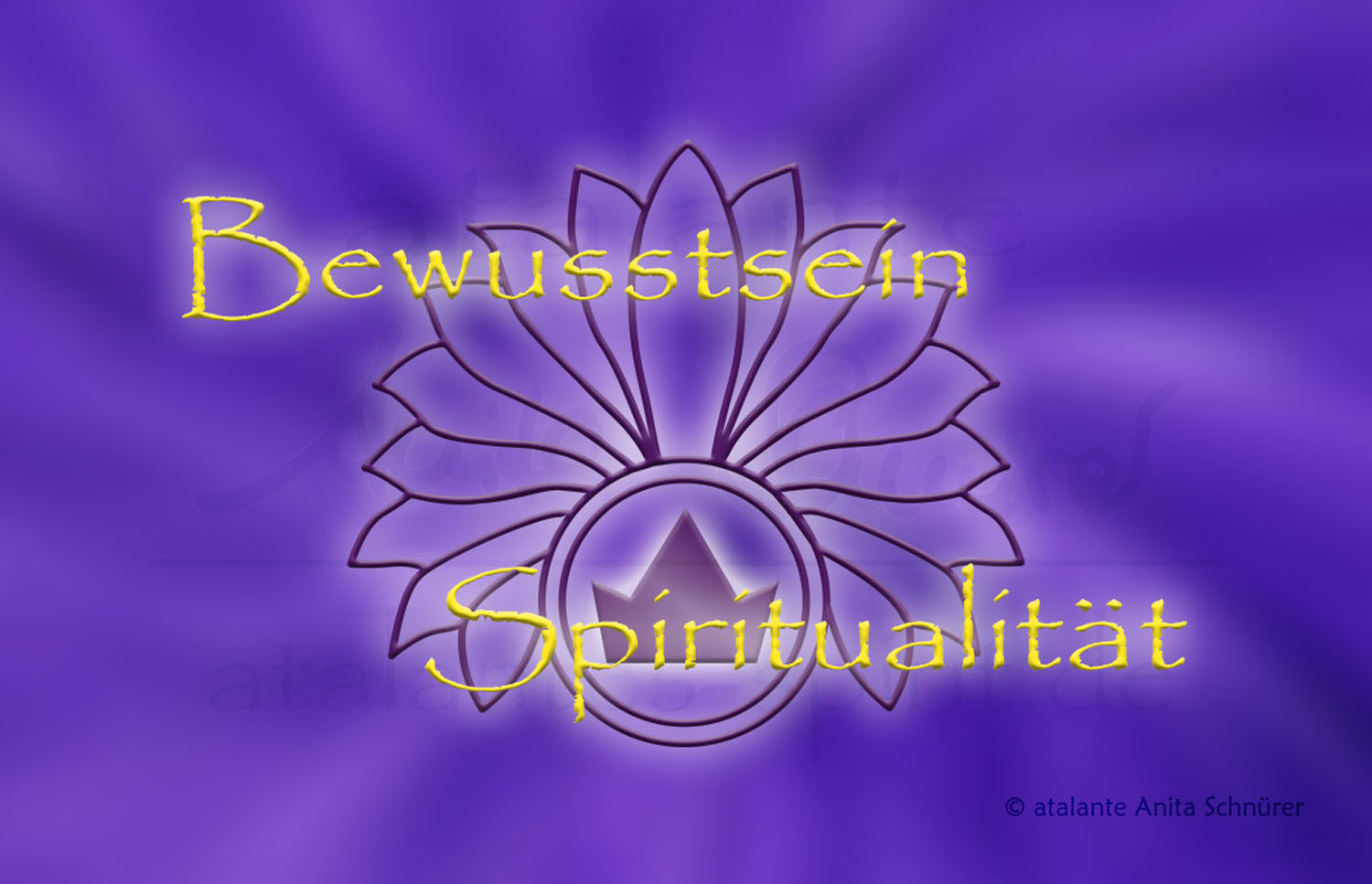 Blume des Lebens Energiekärtchen | Detailansicht Rueckseite Kronenchakra violett | designed by atalantes spirit®