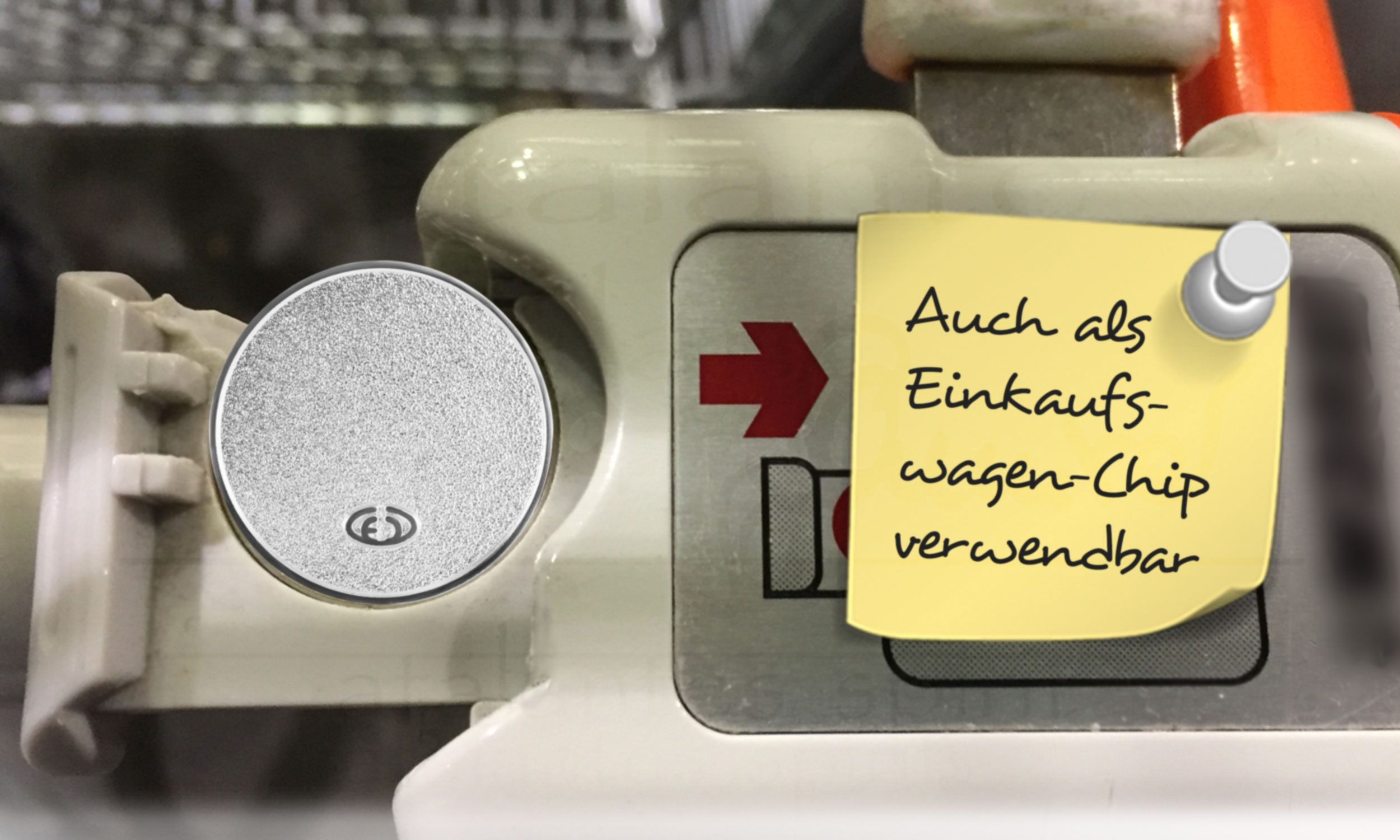 EnerChrom_Schutzengel-Gluecksmuenze-silber_Einkaufswagenchip_Paul-und-Lilli.designed-and-copyright-by-atalantes-spirit
