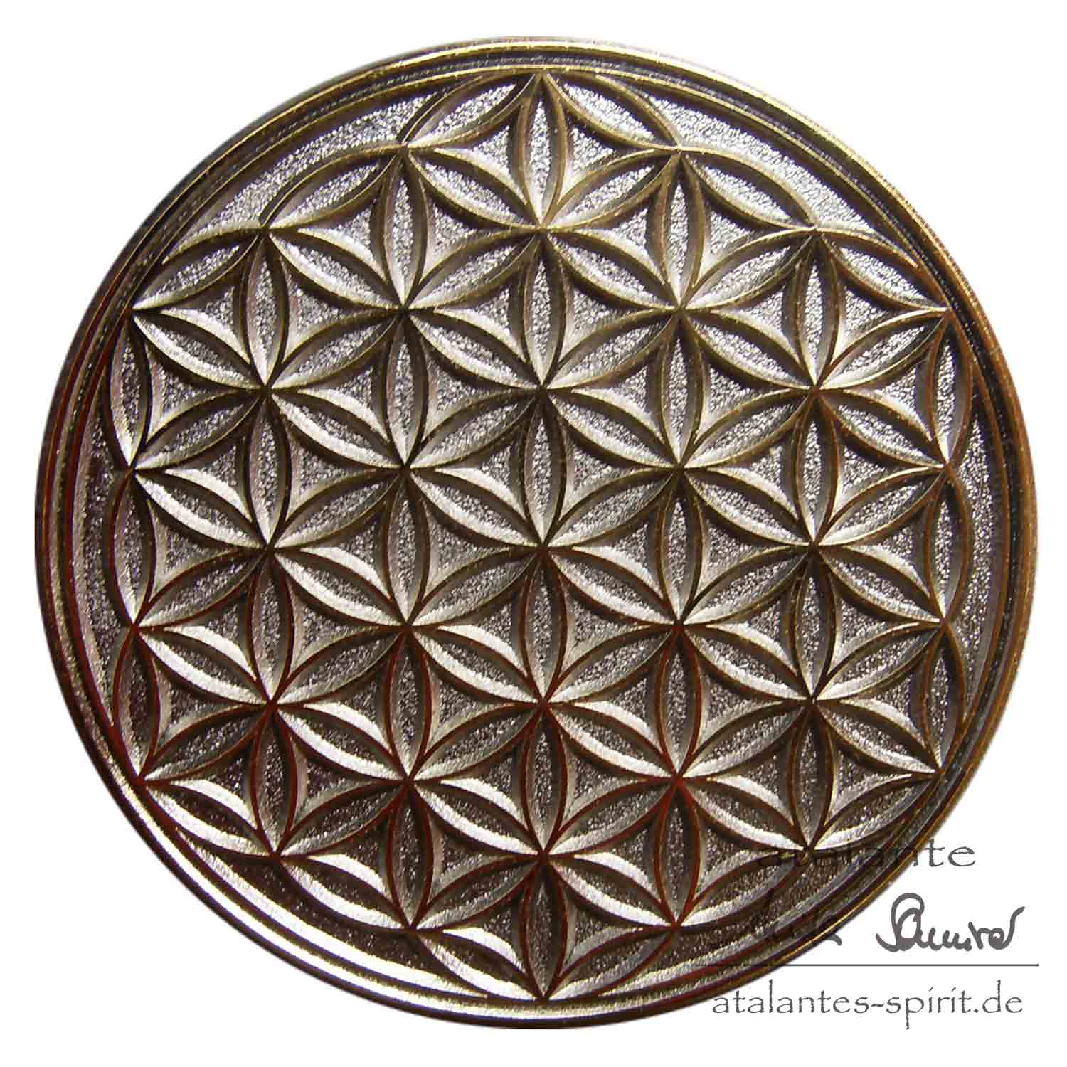 Blume des Lebens Kühlschrank-Magnet | Farbe BiColor | Vorderseite | designed by atalantes spirit®