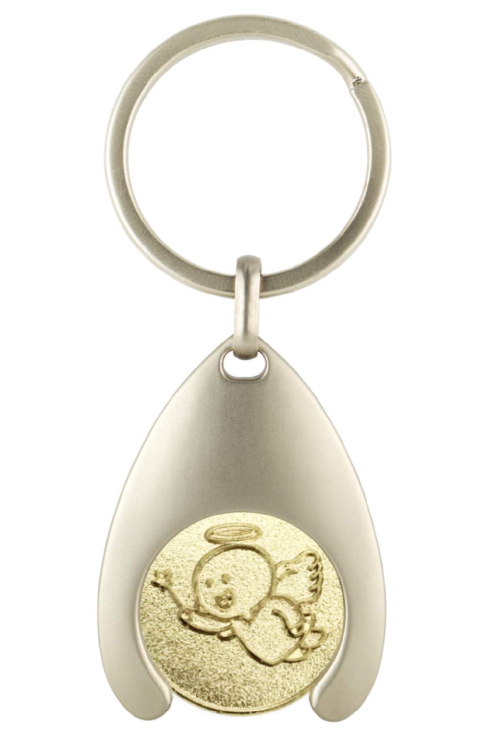 EnerChrom_Schutzengel-Schluesselanhaenger_Gluecksmuenze_Vorderseite_silber_Magic-Paul_Paul-und-Lilli_Gluecksbringer_Weihnachten_designed-and-copyright-by-atalantes-spirit