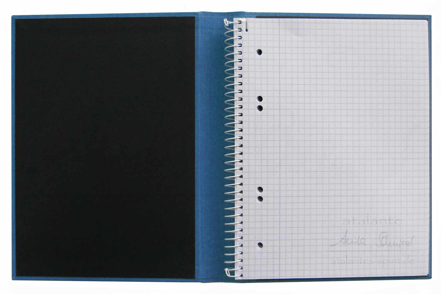 Blume des Lebens ChangeBook | DIN A4 | königsblau mit silberner Prägung | Innenansicht | designed by atalantes spirit®